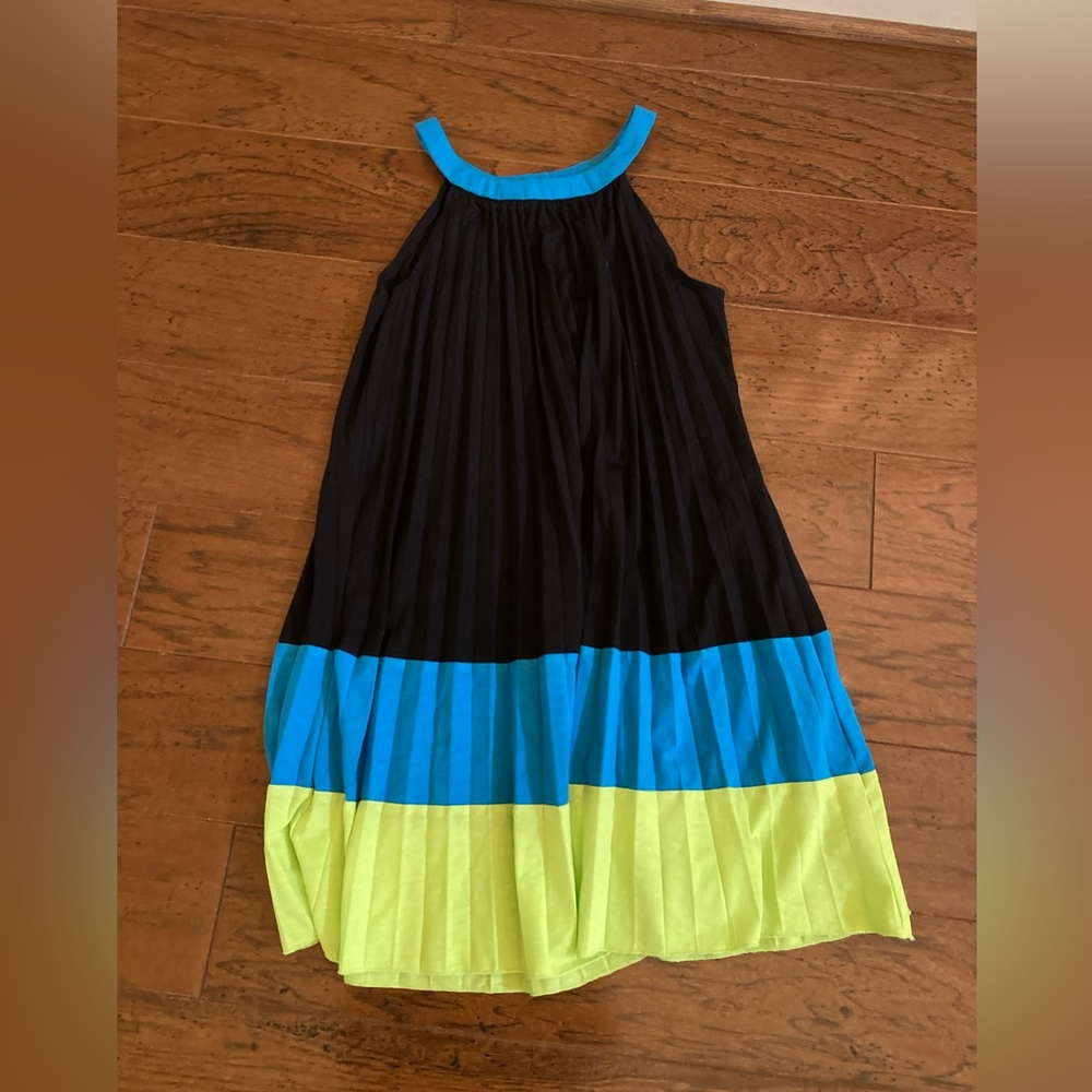 Girls pleated halter dress sun dress
